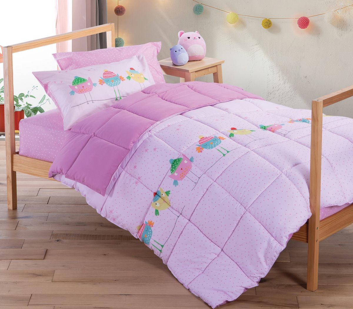 Παιδικό πάπλωμα μονό Tweet So Sweet-Lovely lilac nef nef homeware