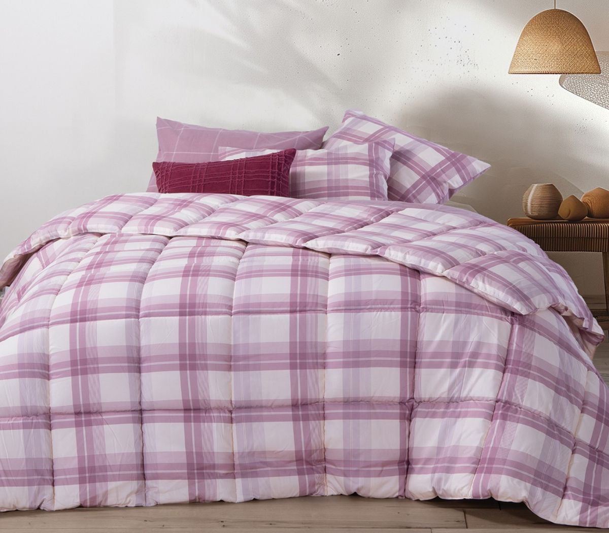 Πάπλωμα υπέρδιπλο Charlie mauve nef nef homeware