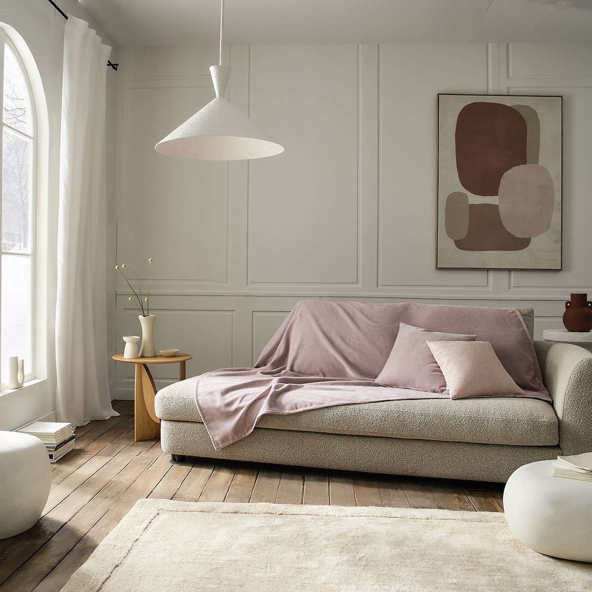 Ριχτάρι Luna 427/19 grey mauve gofis home